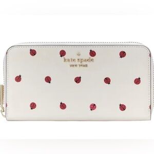Kate Spade Staci Ladybug Dottie Large Continental Wallet